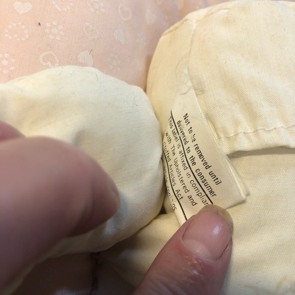 Vintage Doll Sitting Laying MOON STUFFED PLUSH Baby nursery Room Decor cream pnk - Picture 8 of 11